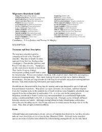 Migratory Shorebird Guild