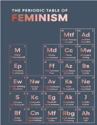 The Periodic Table of Feminism Explores the Journey of Feminism Featuring Over 100 Inspiring and Engaging International Figures Who Have Helped to Shape It