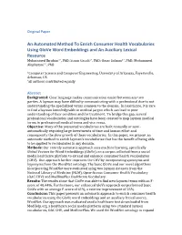 An Automated Method to Enrich Consumer Health