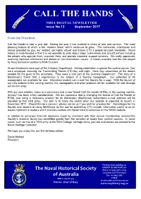 CALL the HANDS NHSA DIGITAL NEWSLETTER Issue No.12 September 2017