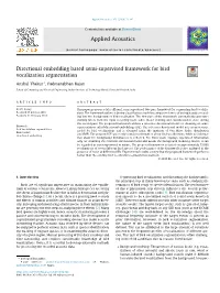 Directional Embedding Based Semi-Supervised Framework for Bird Vocalization Segmentation ⇑ Anshul Thakur , Padmanabhan Rajan