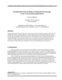 Exploration Into Advancing Technology on UX of Social Media Apps by Cameron Allsteadt — 121