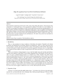 Rāga Recognition Based on Pitch Distribution Methods