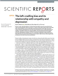 The Left-Cradling Bias and Its Relationship with Empathy And