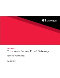 Trustwave SEG User Guide