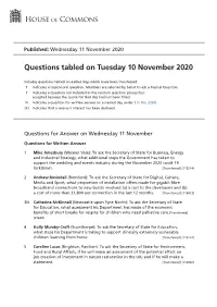 View Questions Tabled on PDF File 0.16 MB