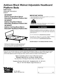 Assembly Instructions Model