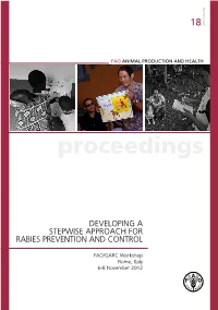 Developing a Stepwise Approach for Rabies Prevention and Control