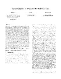 Dynamic Symbolic Execution for Polymorphism