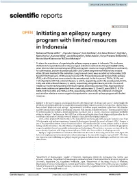 Initiating an Epilepsy Surgery Program with Limited Resources in Indonesia