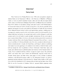 Interview* Terry Cook