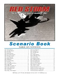 Scenario Book TABLE of CONTENTS