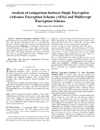 (Advance Encryption Scheme (AES)) and Multicrypt Encryption Scheme