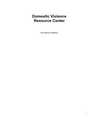Domestic Violence Resource Center
