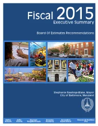 Fiscal 2015 Executive Summary