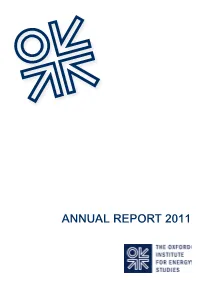 OIES Annual Report 2011