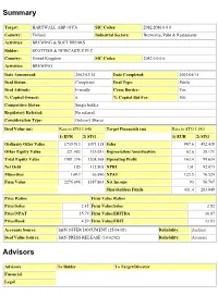 Summary Advisors