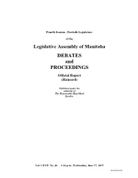 DEBATES and PROCEEDINGS