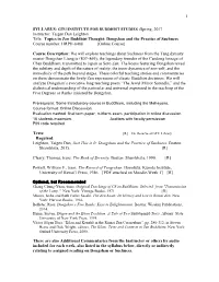 1 Instructor: Taigen Dan Leighton Title: Topics in Zen Buddhist Thought