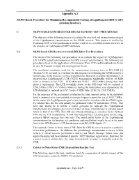 Appendix A.1 MOPS Based Procedure for Minimum Recommended
