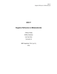 EEE17 Negative Refraction in Metamaterials