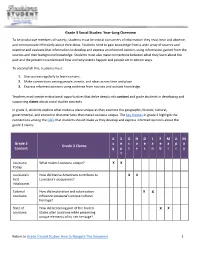 Grade 3 Social Studies: Year-Long Overview