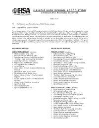 IHSA Rules Meeting Requirement