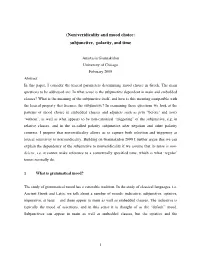 (Non)Veridicality and Mood Choice: Subjunctive, Polarity, and Time