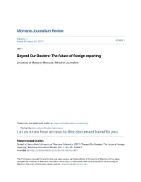The Future of Foreign Reporting