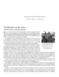 Wodehouse on the Arno