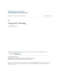 Lying and Confessing Christopher Slobogin