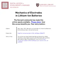 Mechanics of Electrodes in Lithium-Ion Batteries