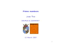 Prime Numbers Jaap