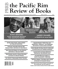 Prrbpacific Rim Review of Books Remembering Peter Trower Essay by Jim Christy Page 11 Issue Twenty-Three Vol