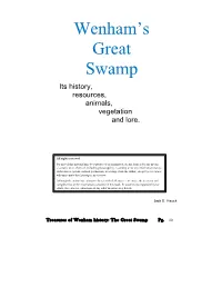 Wenham's Great Swamp