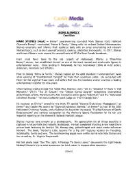 Cast Bios MARK STEINES (Host)