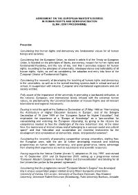 (E.MA JOINT PROGRAMME) Preamble Considering Th