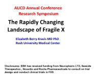 Fragile X Syndrome