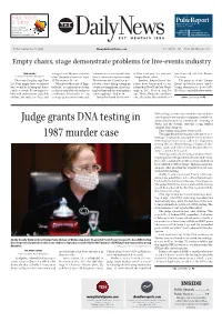 Judge Grants DNA Testing in 1987 Murder Case