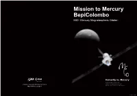 Mission to Mercury Bepicolombo MIO -Mercury Magnetospheric Orbiter