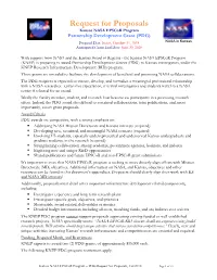 Request for Proposals