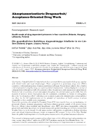 Acceptance-Oriented Drug Work