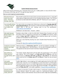 Conifer Weekly Announcements Hello Conifer