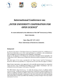 Inter University Cooperation for Open Science”