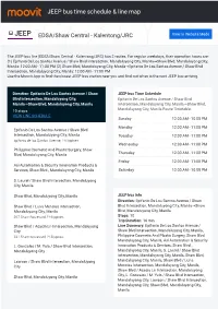 JEEP Bus Time Schedule & Line Route