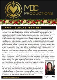 MDC 2018 Newsletter