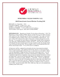Muhlenberg College/Morning Call Poll Uses a Three Step Process