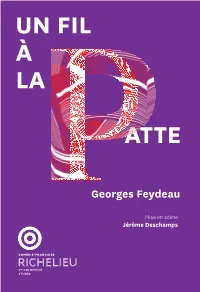 Programme Un Fil À La Patte 15/16