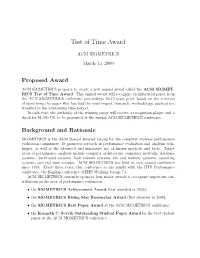 Test of Time Award