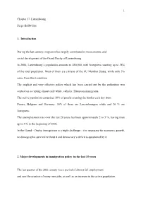 1 Chapter 17. Luxembourg Serge Kollwelter 1. Introduction During The